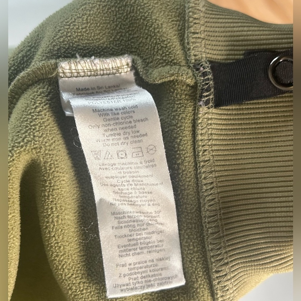 Burton Dryride Men’s Hoodie Sweater HB Bonded Full Zip Spellout Green Size M EUC - Picture 10 of 10